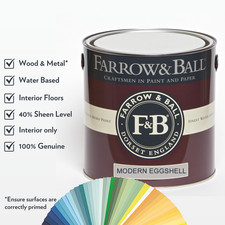 2.5L - Farrow and Ball Paint - Modern Eggshell - Current Colours