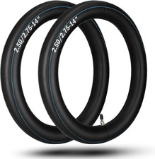  2-Pack 2.50/2.75-14" Inner Tubes 60/100-14 Heavy Duty Dirt Bike Inner Tubes, 2