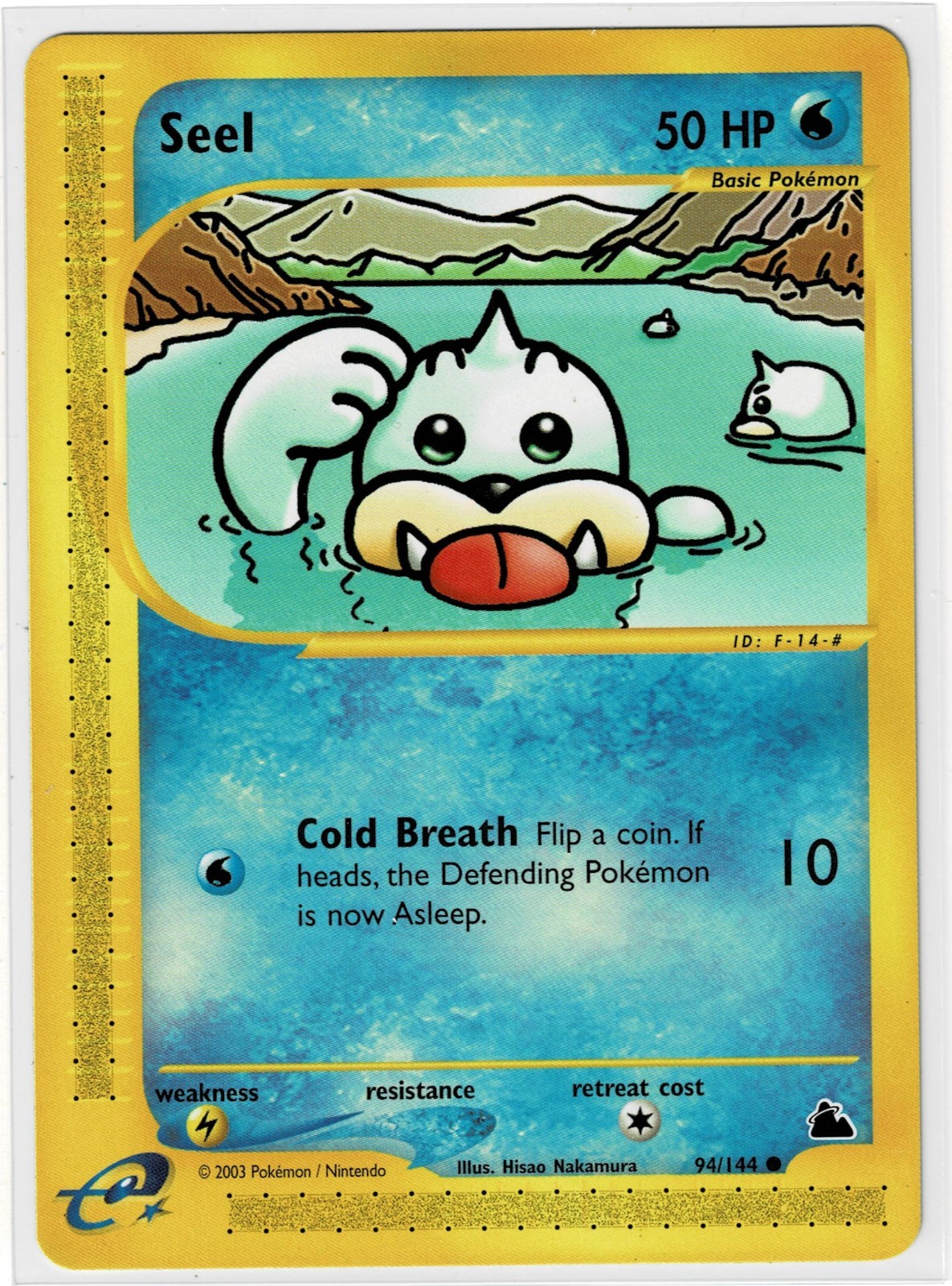 Seel 94/144 Pokemon E-Series Skyridge e-reader WOTC Common NM