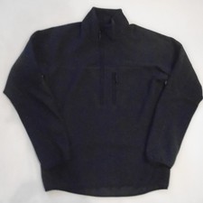 Bergahus Half Zip Fleece Waffle Men's XS All Black Blackout Free UK P+P