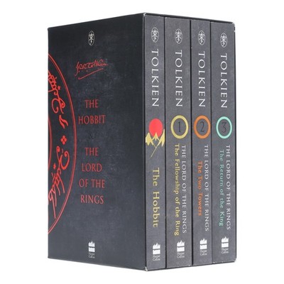 The Hobbit and The Lord of the Rings by J.R.R Tolkien 4 Books - Ages 14-16 - PB