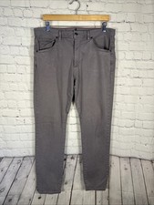 Johnnie-O Hugo Pants Mens 36x32 Granite Gray 5 Pocket Straight Stretch JMPA1470