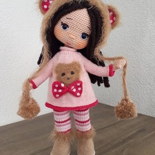 Brenda Crochet Doll, Handmade Crochet Amigurumi Doll Gift, Amigurumi Doll