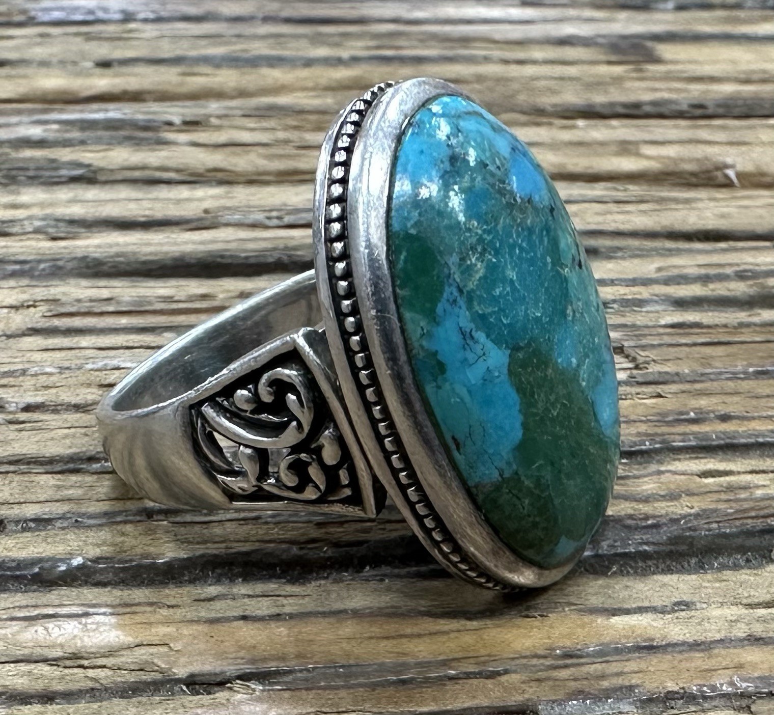 Beautiful Native American Sterling Ring (size 10) - image 3