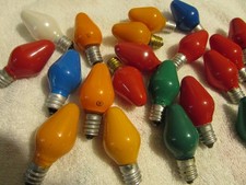 Vgt Lot of 43 GE and Westinghouse Light Bulbs c7 C-7 Tested Work