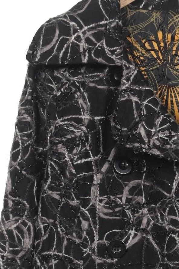 Desigual Mantel Damen Jacke Parka Gr. 38 Schwarz #3y7nop4