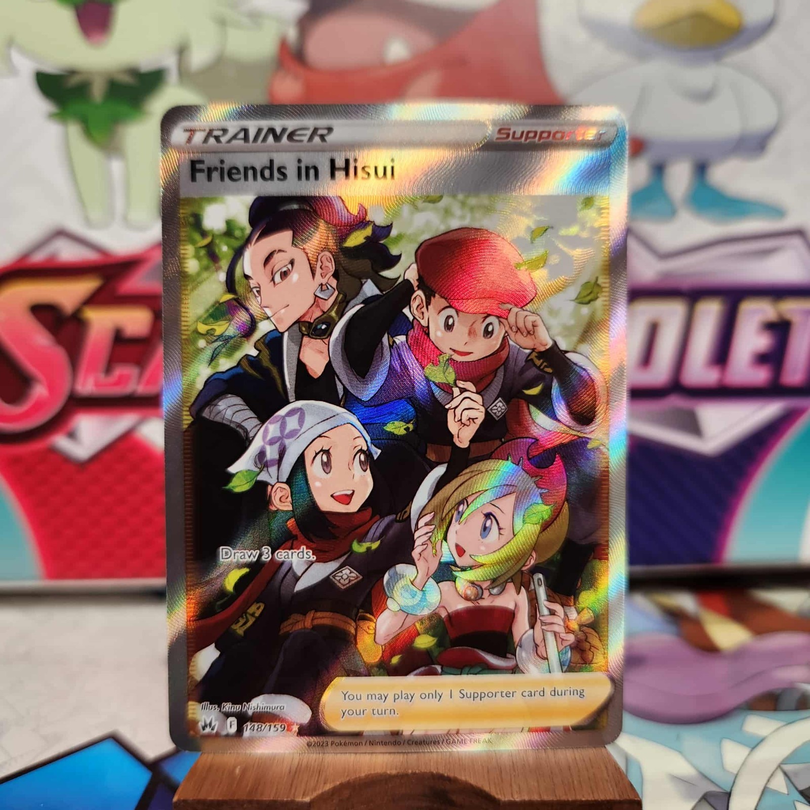 Friends in Hisui 148/159 Full Art - Crown Zenith - Pokemon TCG - SHIPS FAST