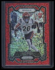 2023 Panini Prizm Rookies DJ Turner #319 Red Sparkle Prizm Rookie Card RC