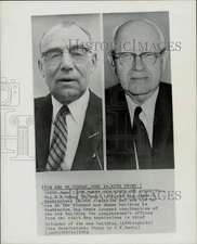 1962 Press Photo U.S. Congressmen H.R. Gross and James A. Auchincloss