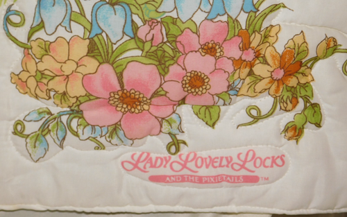 VTG 1986 LADY LOVELY LOCKS AND THE PIXIETAILS WALL HANGING QUILTED DECOR 44"X36" - Picture 6 of 10