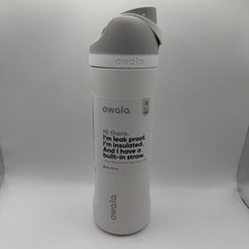 Owala FreeSip 24oz Stainless Steel Water Bottle Shy Marshmallow New AUTHENTIC