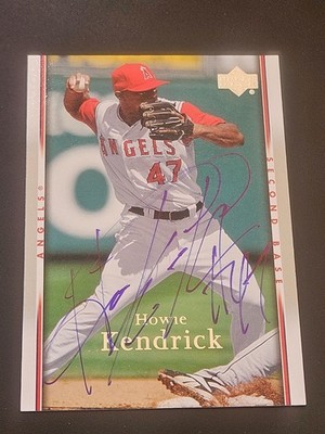 2007 Upper Deck HOWIE KENDRICK Angels In-Person Signed  AUTO