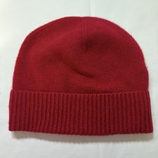 Charter Club Cashmere Cuffed Beanie Hat Women\'s One Size RED 100% CASHMERE Cashmere Golf Sweater Charter Club Cashmere Cuffed Beanie  main image 3