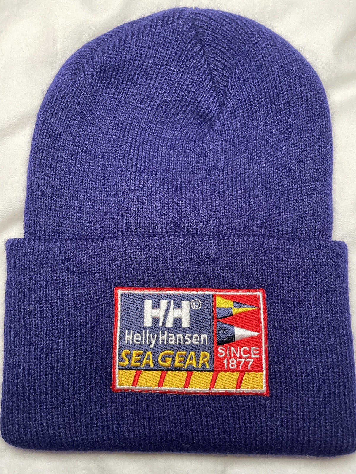 Gorro Helly Hansen Sea Gear raro vintage en azul oscuro