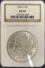 1904 O Morgan Silver Dollar NGC MS-64