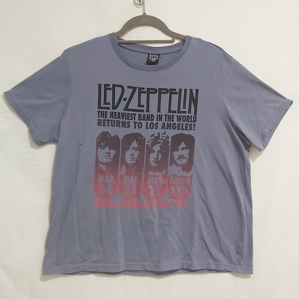 Led Zeppelin Size 14 Blue Graphic T-Shirt