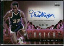 David Thompson 2023-24 Topps Midnight Horizon Signatures Auto Twilight /199