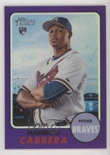 2017 Heritage High Number Hot Box Chrome Purple Refractor Mauricio Cabrera 9gy