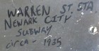 Vintage Newark City Subway Porcelain Train Station Sign All Persons Forbidden NJ — photo 4