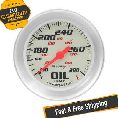 EQUUS E8443 2-5/8'' Mechanical Oil Temperature Gauge