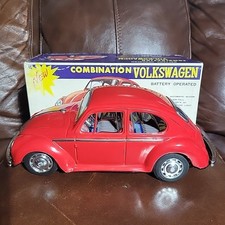 Vintage Taiyo C-21 Combination Volkswagen Tin VW Beetle w/ Original Box