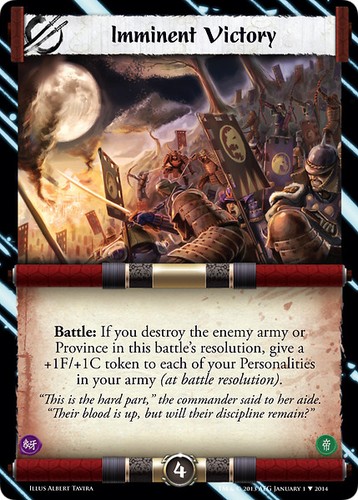 Imminent Victory FOIL Ungraded L5R: Promotional Cards - Ivory Arc