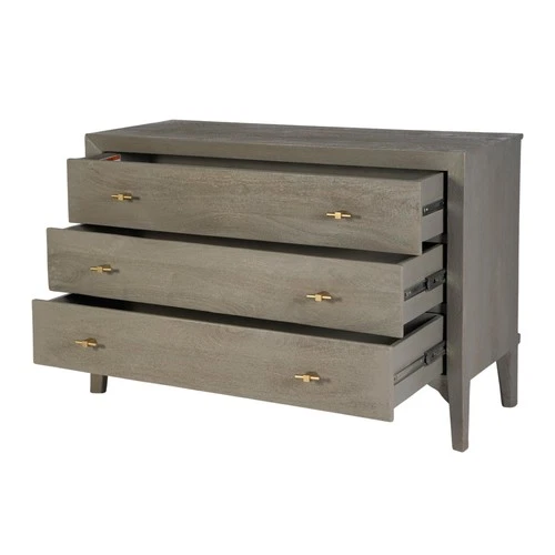 Butler Specialty Company Rockport 46" W Wood 3 Drawer Dresser - Gray - Picture 2 of 5