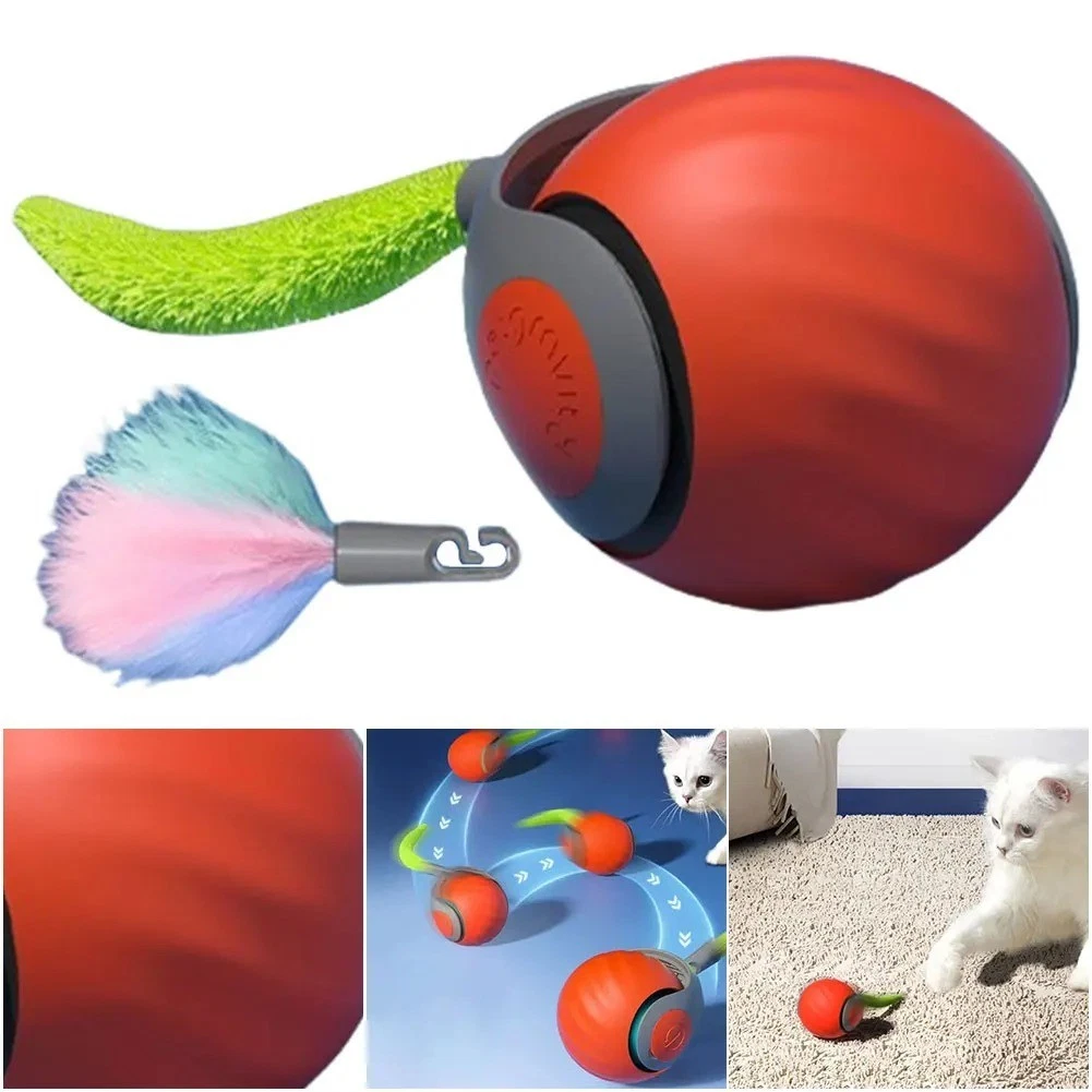Automatic Smart Moving Cat Toy Ball with Speedy Tail, Two Speed Modes & Replacem
Opens in a new wind