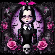 Halloween Diamond Art Kits for Adults, Round Diamond Painting 14x14 Inch  Hallo