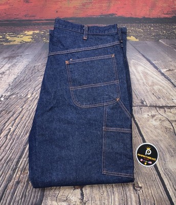 Vintage Big Mac Carpenter Work Jeans 38x32 Industrial Workwear Denim New NOS
