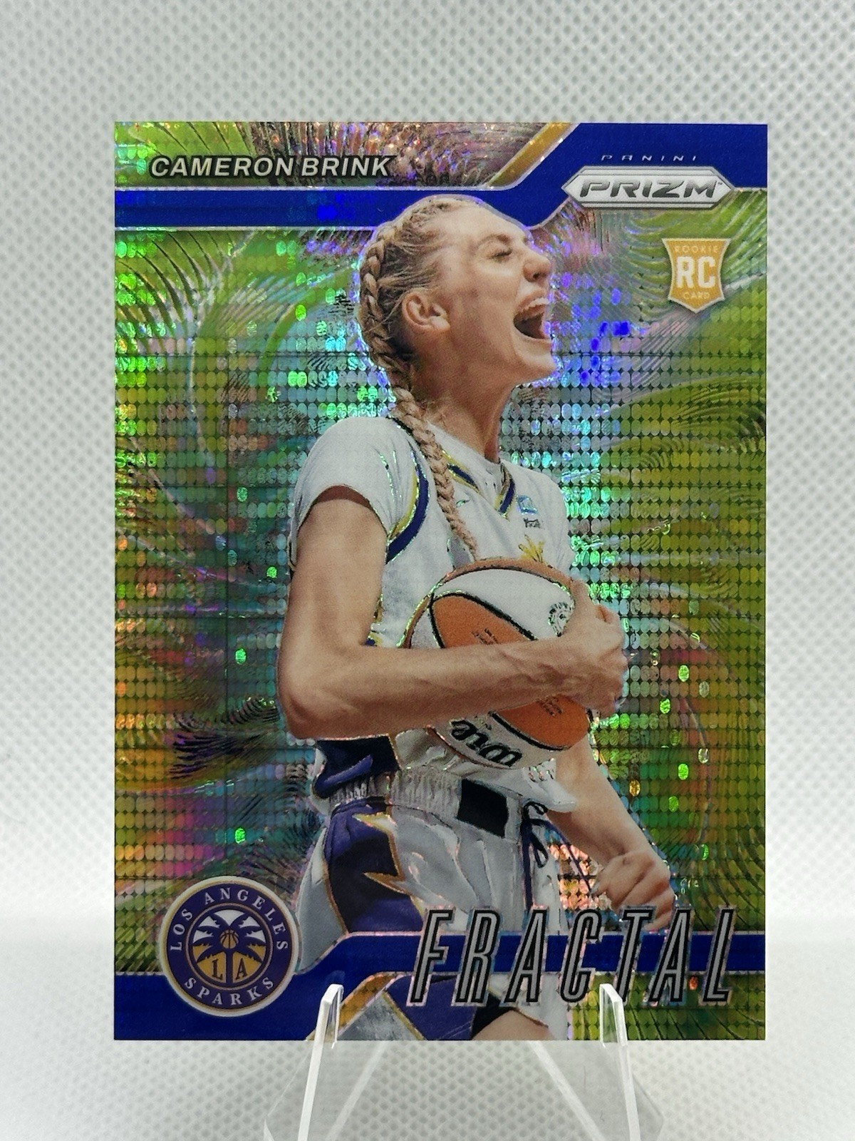2024 Panini Prizm WNBA - Fractal Cameron Brink #5 Blue Pulsar Prizm /199 (RC)