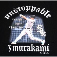 Fanatex White Socks Munetaka Murakami T-Shirt Short Sleeve Black Popular Limited