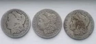 Lot of 3 Morgan Silver Dollars One, 1897, Two 1886, Philadelphia $1 Silver