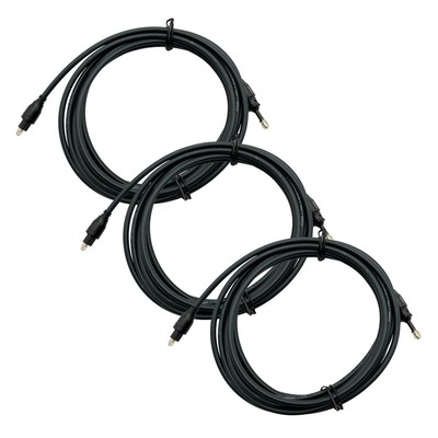 AudioQuest Forest Optical Cable; 3m Digital Interconnect; Lot of 3