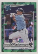 2020 Donruss Optic FOTL Green Cracked Ice Prizm 3/7 Yoshi Tsutsugo Yoshitomo y4s
