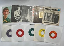 Lot of 10 45rpm Records Vintage 1960  s 1970  s Mixed Genre Oddball/ Interesting