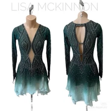 ice figure skating competition dress Gymnastics costume dance Dress dyeing