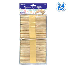 2400 Pcs Wooden Craft Sticks Bulk Lot