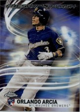 2017 Topps Chrome Freshman Flash #FF6 Orlando Arcia - BB