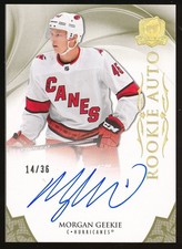 2020-21 Upper Deck The Cup Rookie Auto Gold Morgan Geekie #141 14/36