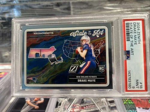 2024 Panini Zenith - State of the Art Drake Maye #18 (RC) PSA 9