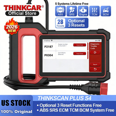 THINKSCAN PLUS S4 OBD2 Scanner Diagnostic Tool ABS SRS Transmission Engine Set