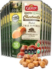 Gefen Whole Peeled and Roasted Chestnuts, 85g (Pack of 12) | Chestnuts Peeled a