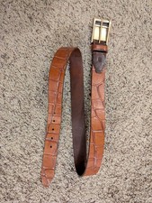 Martin Dingman Men's Size US 36 Brown Bridle Leather Made In USA Belt 45411