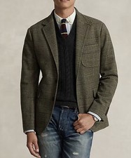 Polo Ralph Lauren Mens Polo Modern Glen Plaid Twill Sport Coat Loden 48L NWT 448