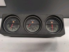 Stewart Warner 3 Gauge Set Pressure Water Temp Amperes 2-116 Under Dash