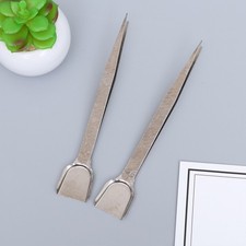 2 PCS Professional Stainless Steel Tweezers