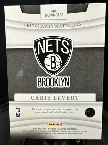 2021-22 Panini National Treasures - Biography Materials Caris LeVert /25 - Picture 6 of 11