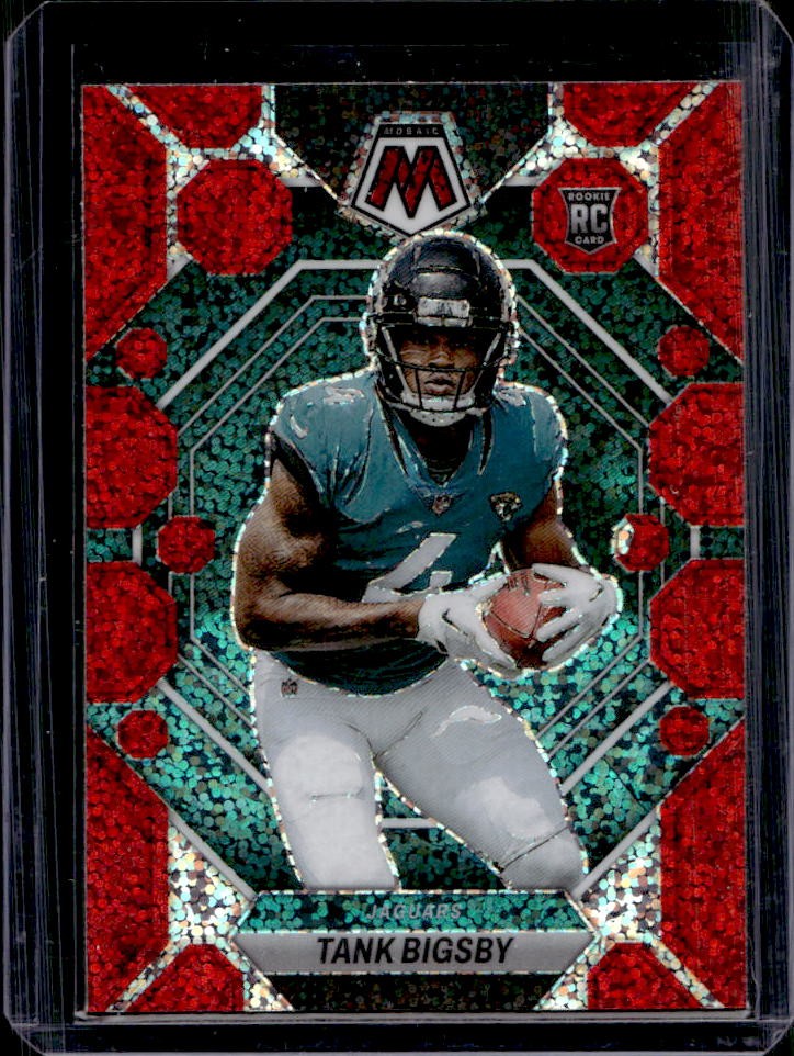 2023 Panini Mosaic Tank Bigsby RC Red Sparkle Rookie #364 Jaguars