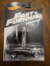 2016 Hot Wheels Fast & Furious 8/8 '70 DODGE CHARGER R/T Black Plus BONUS CAR!